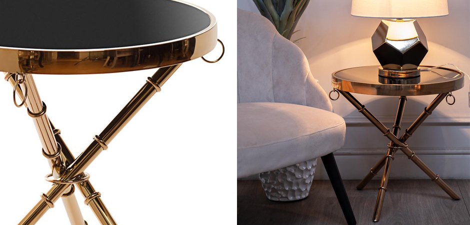 Стол Metal Bamboo Table pink gold Стол Metal Bamboo Table pink gold - Loft-Concept в Твери