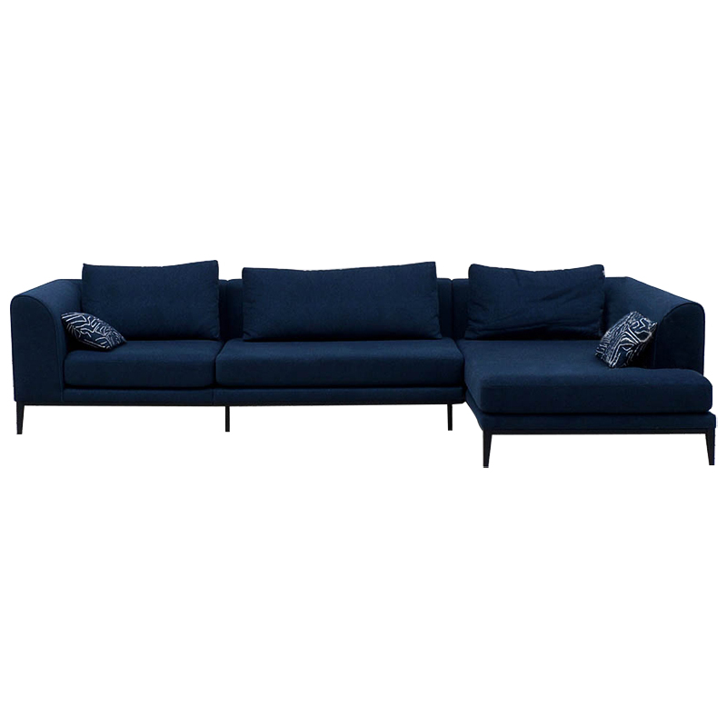 Угловой диван Ferguson Deep Blue Sofa Темно-синий Угловой диван Ferguson Deep Blue Sofa Темно-синий в Твери | Loft Concept
