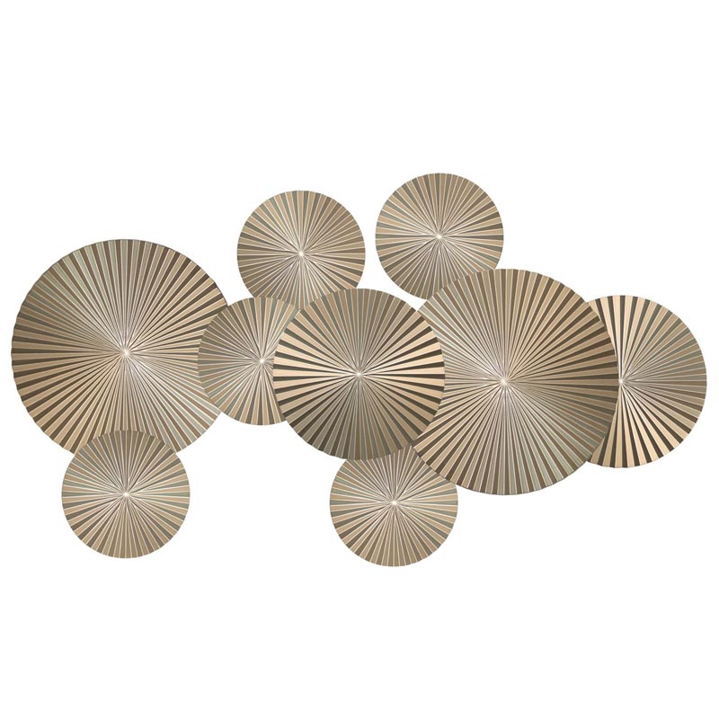 Арт-объект Apollo Champagne Wall Plaque Disc 9 Золотой Шампань Арт-объект Apollo Champagne Wall Plaque Disc 9 Золотой Шампань в Твери | Loft Concept