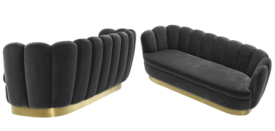 Диван Eichholtz Sofa Mirage dark grey Диван Eichholtz Sofa Mirage dark grey - Loft-Concept в Твери