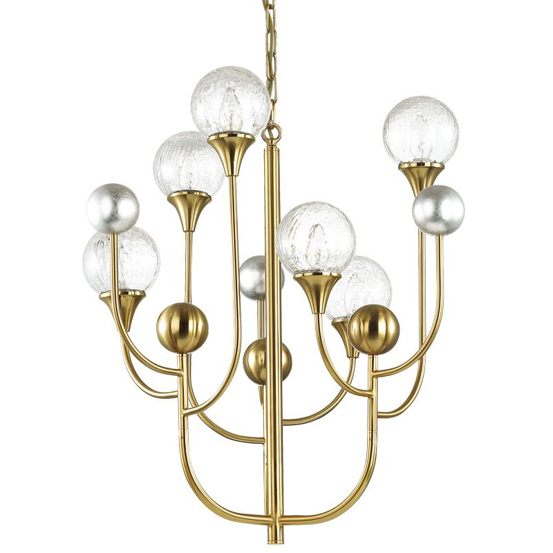 Люстра Benniga Chandelier 6 Золотой Прозрачный (Transparent) Люстра Benniga Chandelier 6 Золотой Прозрачный (Transparent) в Твери | Loft Concept