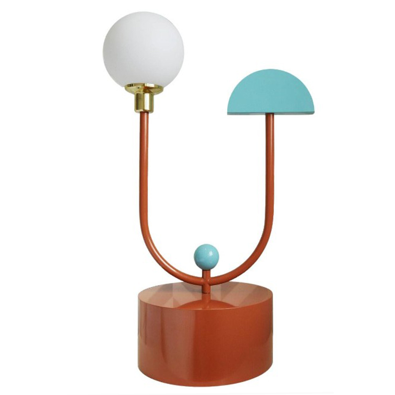 Дизайнерская Настольная Лампа Space Table Lamp by Dovain Studio Белый Коричневый Бирюзовый Дизайнерская Настольная Лампа Space Table Lamp by Dovain Studio Белый Коричневый Бирюзовый в Твери | Loft Concept