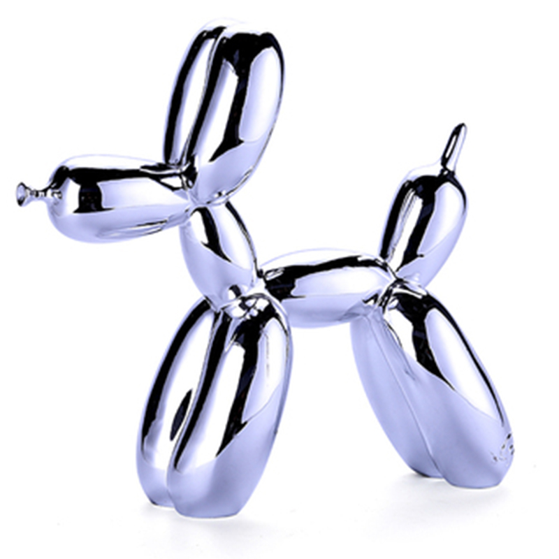 Статуэтка Jeff Koons Balloon Dog medium Silver Серебряный Статуэтка Jeff Koons Balloon Dog medium Silver Серебряный в Твери | Loft Concept