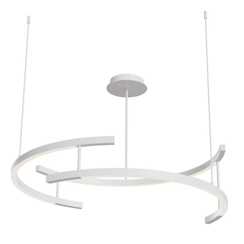 Люстра Smeragde Light Chandelier white arcs Белый Люстра Smeragde Light Chandelier white arcs Белый в Твери | Loft Concept