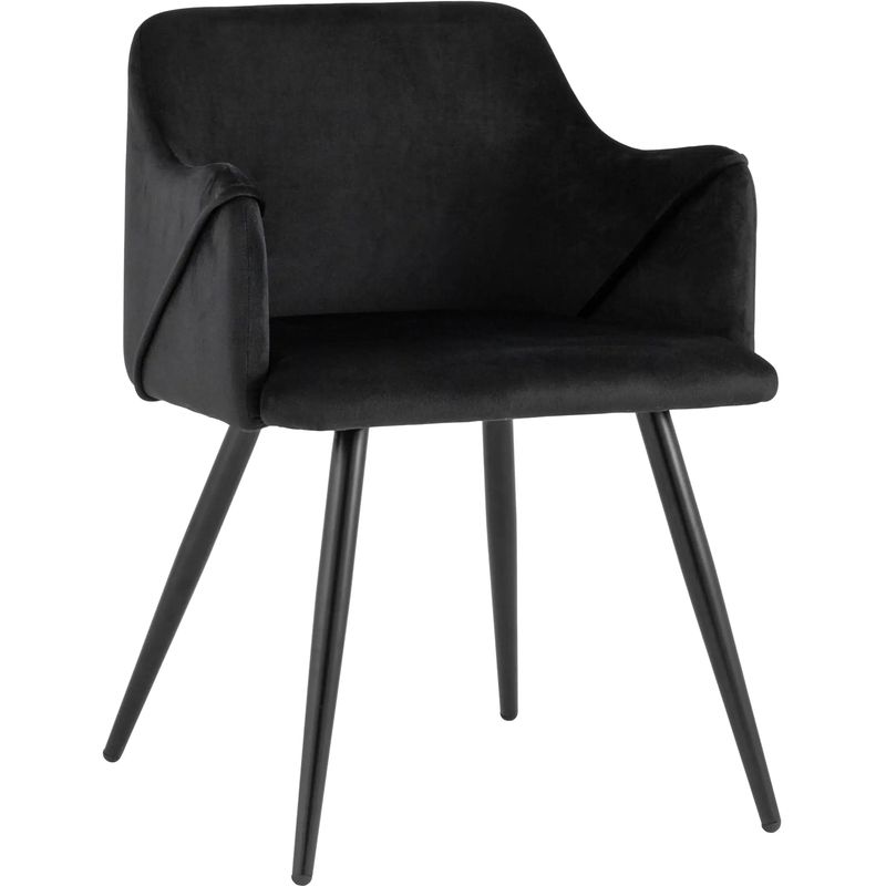 Стул Monarch Chair Черный Велюр Черный Стул Monarch Chair Черный Велюр Черный в Твери | Loft Concept