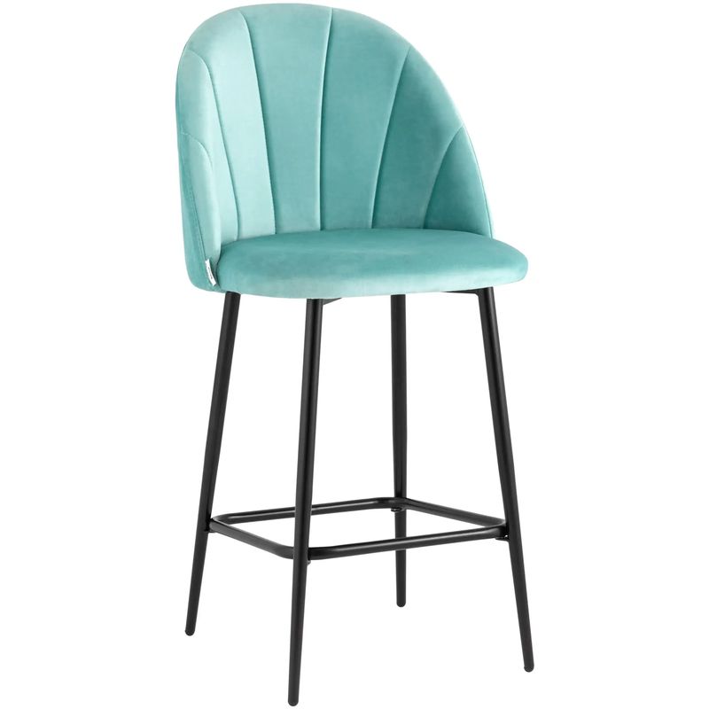 Барный Стул Balsari S Chair Цвет Тиффани Голубой Черный Барный Стул Balsari S Chair Цвет Тиффани Голубой Черный в Твери | Loft Concept
