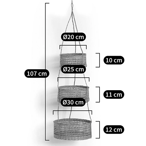 Подвесные плетеные корзины для цветов Musa Wicker Baskets Подвесные плетеные корзины для цветов Musa Wicker Baskets в Твери