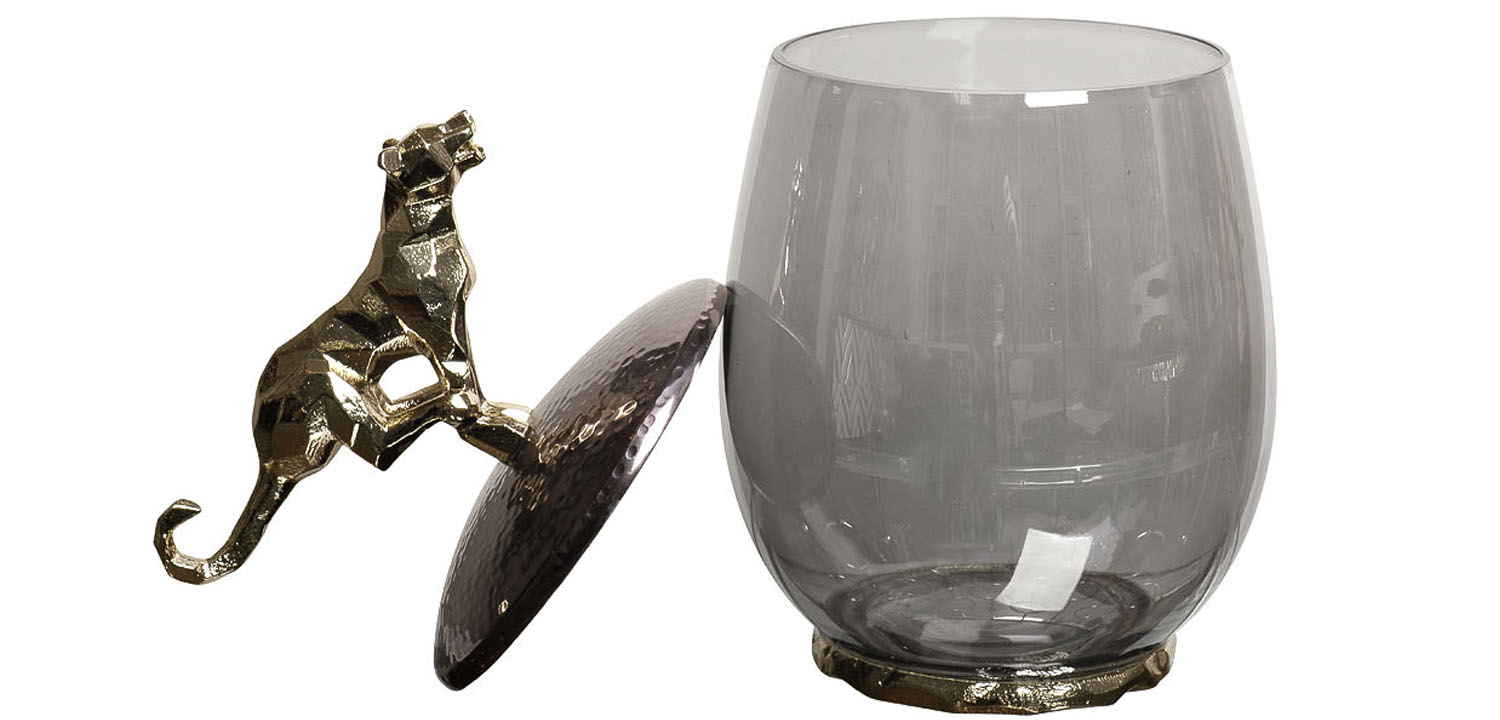 Ваза Gold Running Jaguar - фото