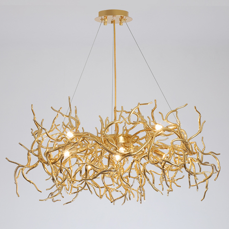 Люстра Felicite Gold Branches Chandelier Золотой Люстра Felicite Gold Branches Chandelier Золотой в Твери | Loft Concept