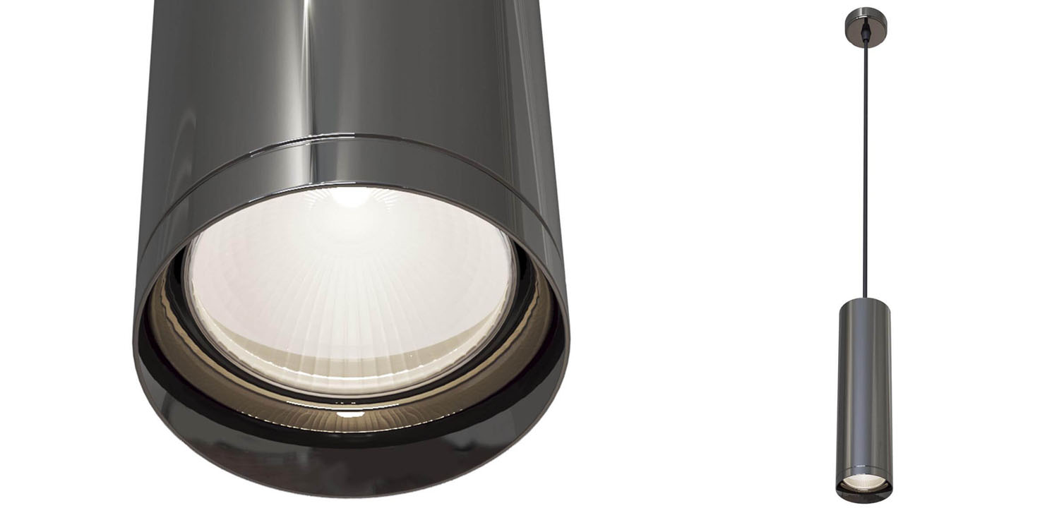 Подвесной светильник Trumpet tube graphite 30 - фото