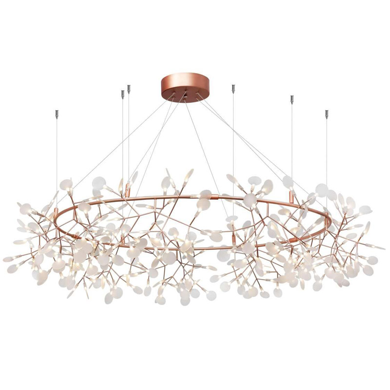 Люстра Heracleum rose gold 160 Розовое золото Белый Люстра Heracleum rose gold 160 Розовое золото Белый в Твери | Loft Concept