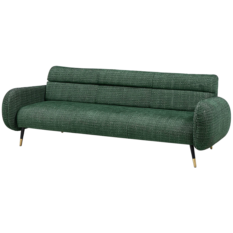 Диван Hebert Green Sofa L Зеленый Зеленый Черный Латунь Диван Hebert Green Sofa L Зеленый Зеленый Черный Латунь в Твери | Loft Concept