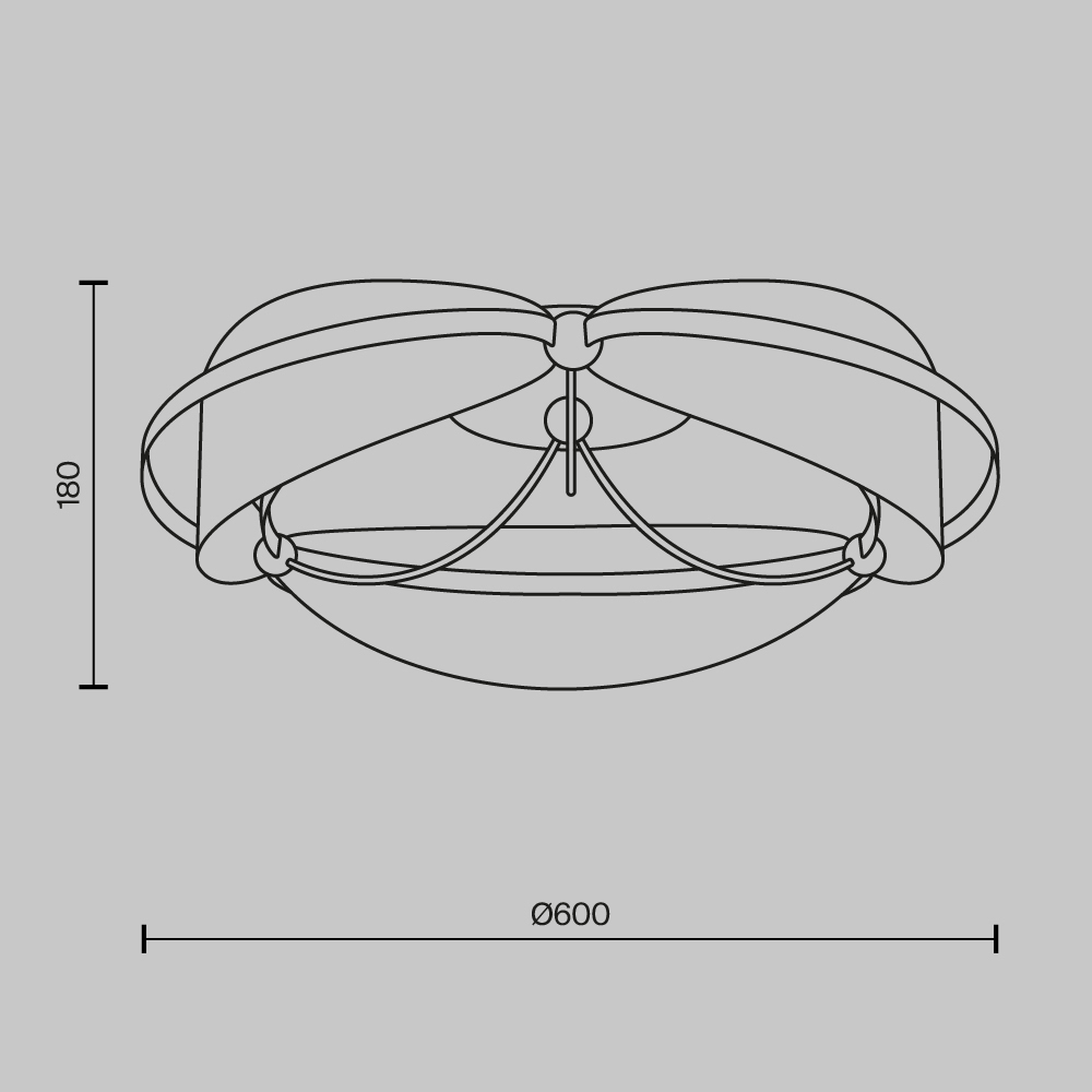 Потолочный светильник Breeze 3000К 45Вт в Твери