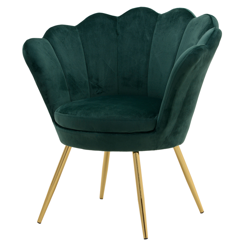 Кресло Jacinta Fan Emerald Изумрудный Золотой Кресло Jacinta Fan Emerald Изумрудный Золотой в Твери | Loft Concept