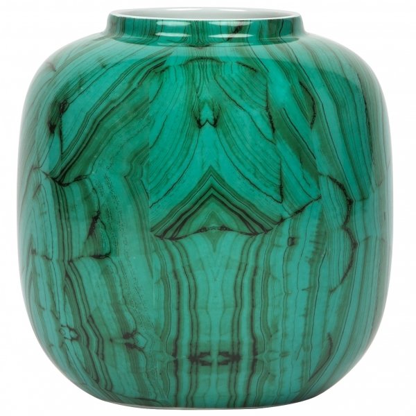 Ваза Malachite Vase Low Малахит в Твери | Loft Concept 