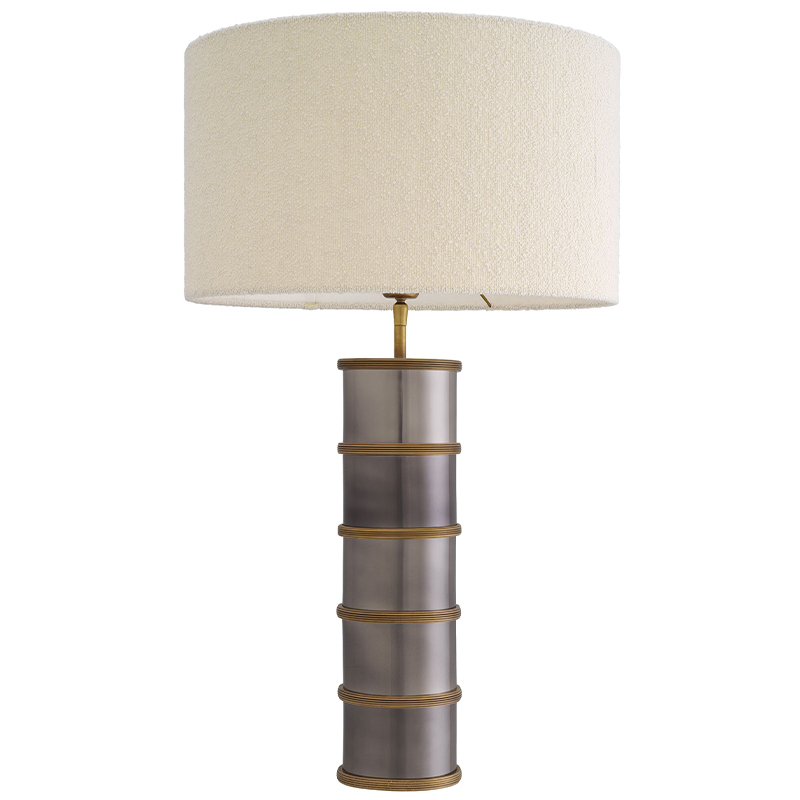 Настольная лампа Eichholtz Table Lamp Ella Латунь Серый Белый Настольная лампа Eichholtz Table Lamp Ella Латунь Серый Белый в Твери | Loft Concept
