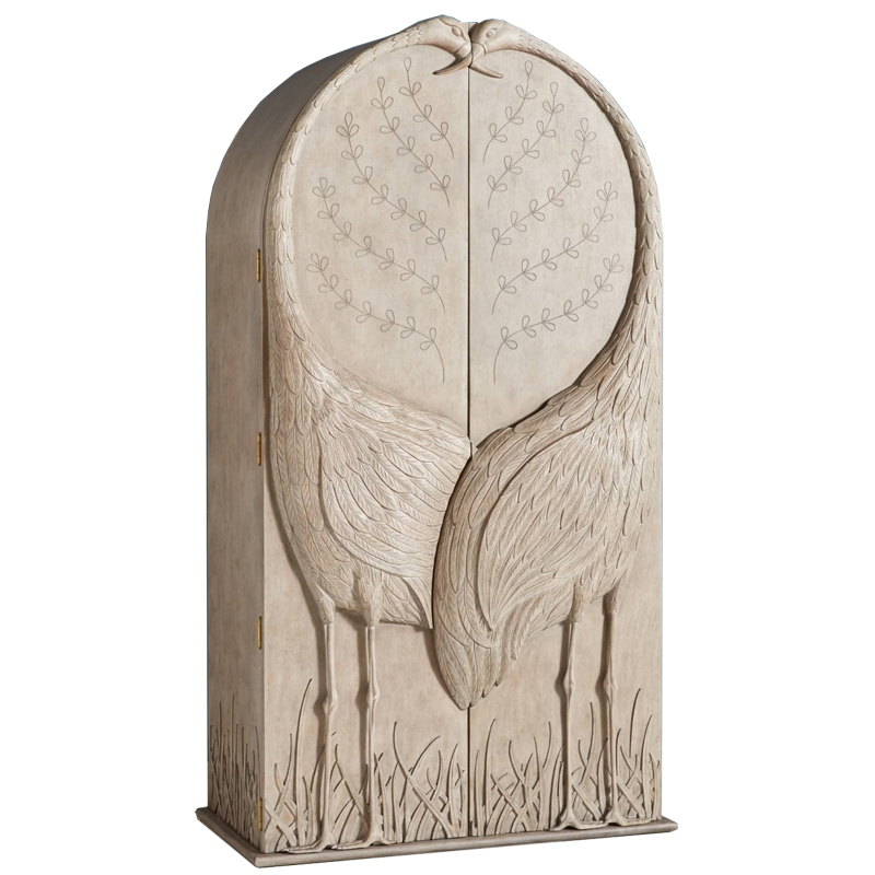 Шкаф ручная резьба Land & Sky Armoire Бежево-серый Шкаф ручная резьба Land & Sky Armoire Бежево-серый в Твери | Loft Concept