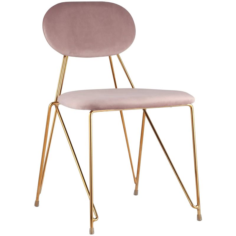 Стул Alice Chair Велюр Пастельно-Розовый Розовый пастельный Золотой Стул Alice Chair Велюр Пастельно-Розовый Розовый пастельный Золотой в Твери | Loft Concept