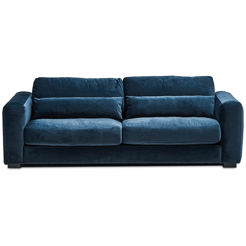 Диван Kleber Sofa blue Темно-синий Черный в Твери | Loft Concept 