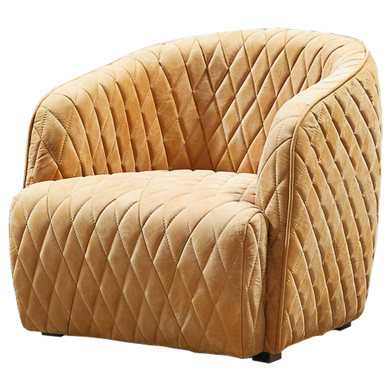 Кресло Rhombuses Upholstery Armchair Milk Caramel Карамель Коричневый Кресло Rhombuses Upholstery Armchair Milk Caramel Карамель Коричневый в Твери | Loft Concept