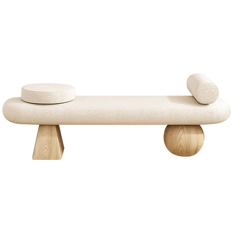 Банкетка Hollie Wooden Forms Bench Бежевый Древесина Банкетка Hollie Wooden Forms Bench Бежевый Древесина в Твери | Loft Concept