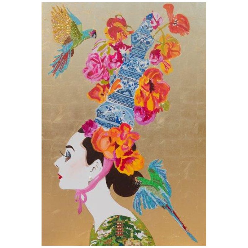 Картина “Audrey with Ming Pagoda Headdress and Parrots” Мульти Картина “Audrey with Ming Pagoda Headdress and Parrots” Мульти в Твери | Loft Concept