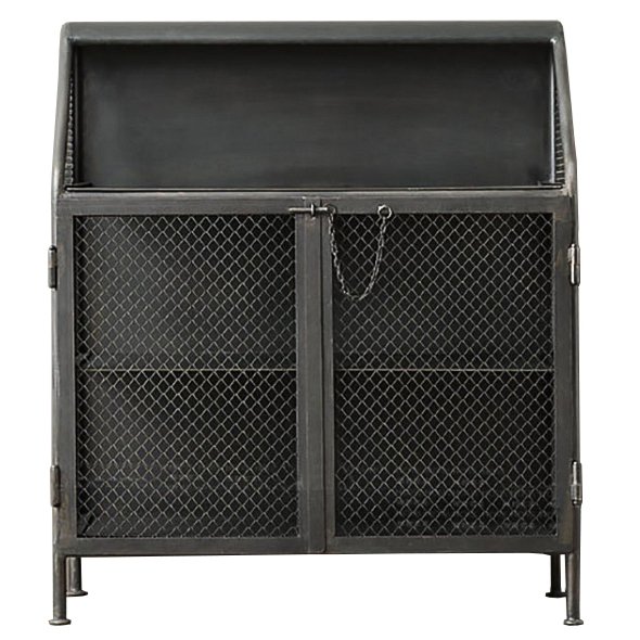 Бар металлический в стиле Лофт Vintage French Factory Bar Cart Черный Бар металлический в стиле Лофт Vintage French Factory Bar Cart Черный в Твери | Loft Concept