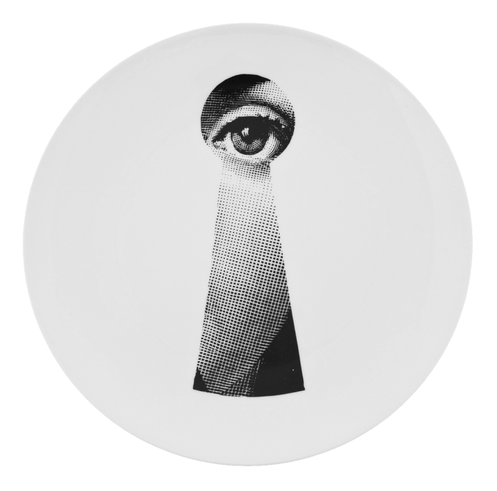 Декоративная тарелка Fornasetti 014 Черный Декоративная тарелка Fornasetti 014 Черный в Твери | Loft Concept