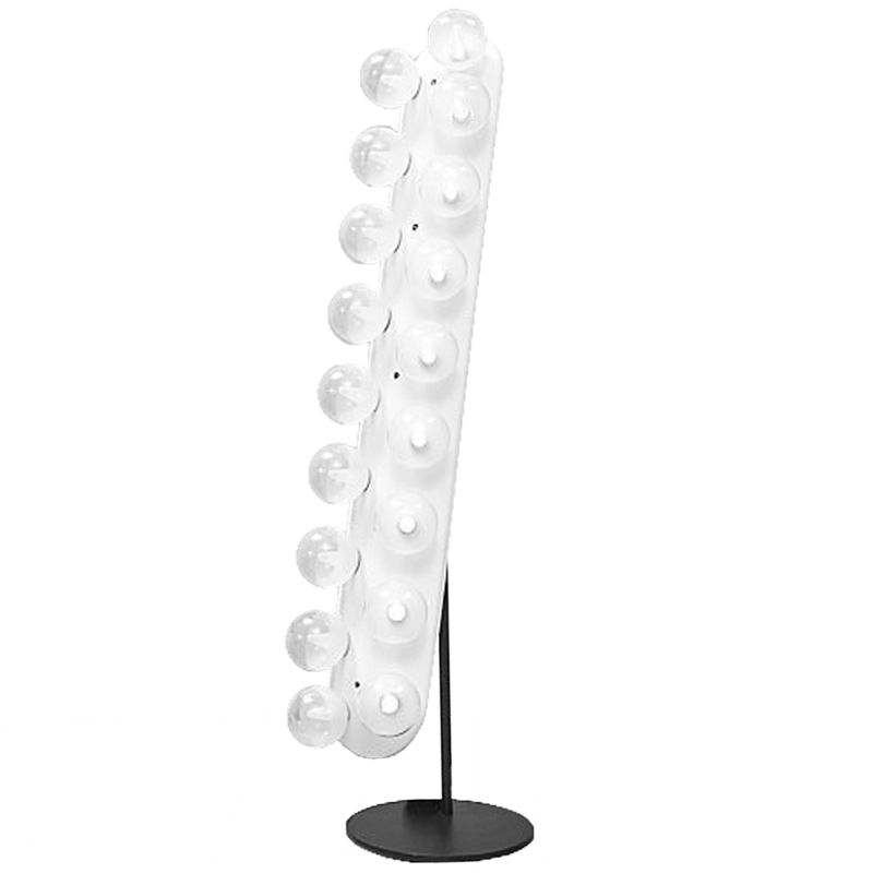 Напольная лампа Venier Floor lamp Белый Черный Напольная лампа Venier Floor lamp Белый Черный в Твери | Loft Concept
