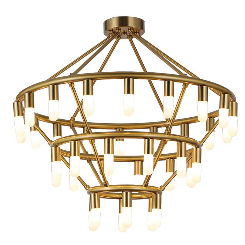 Люстра Maynor Candles Chandelier Латунь Люстра Maynor Candles Chandelier Латунь в Твери | Loft Concept