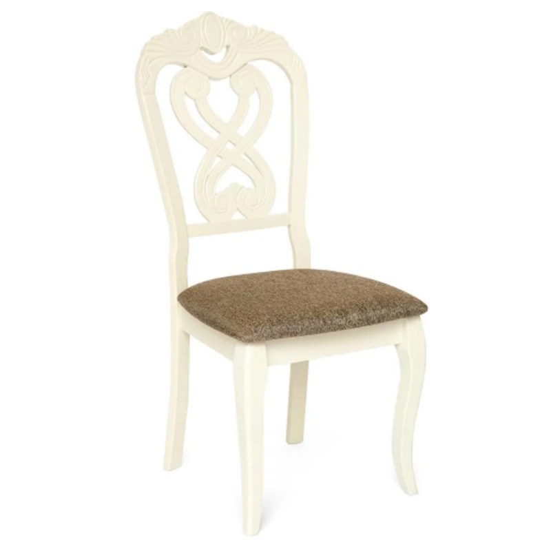 Стул Viktoria Chair Белый Коричневый Стул Viktoria Chair Белый Коричневый в Твери | Loft Concept