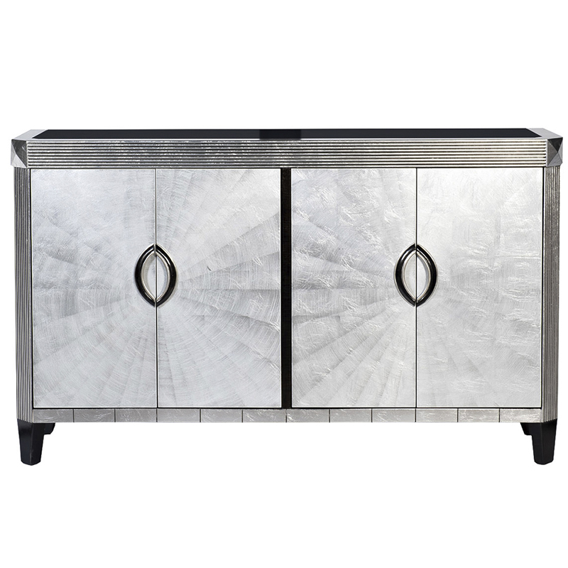 Комод в стиле Арт-деко Tarciso Chest of drawers Серебристый Серебряный Комод в стиле Арт-деко Tarciso Chest of drawers Серебристый Серебряный в Твери | Loft Concept