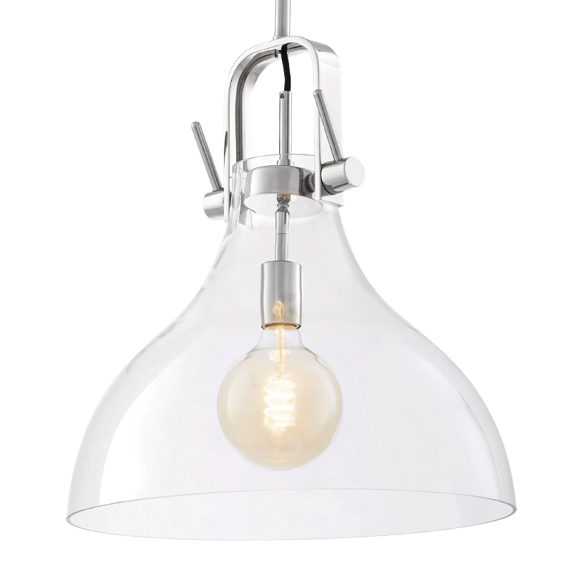 Подвесной светильник Eichholtz Lamp Connery Nickel Прозрачное Стекло Никель Подвесной светильник Eichholtz Lamp Connery Nickel Прозрачное Стекло Никель в Твери | Loft Concept