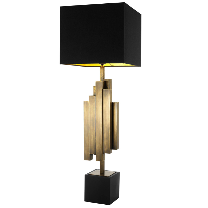 Настольная лампа Eichholtz Table Lamp Beau Rivage Черный Винтажная латунь Настольная лампа Eichholtz Table Lamp Beau Rivage Черный Винтажная латунь в Твери | Loft Concept