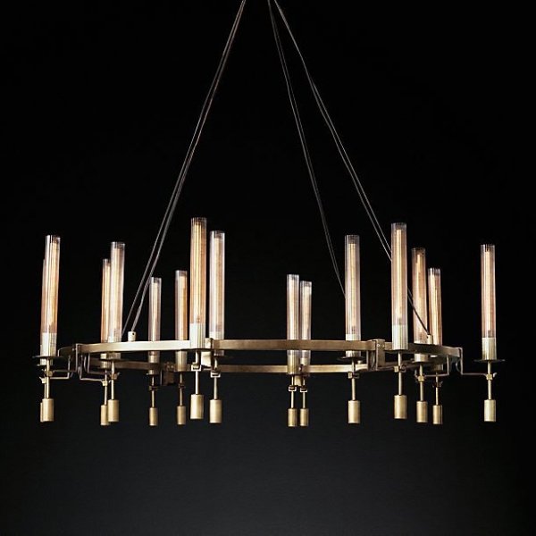 Люстра RH FONTANELLE Round Chandelier 16 Латунь Люстра RH FONTANELLE Round Chandelier 16 Латунь в Твери | Loft Concept