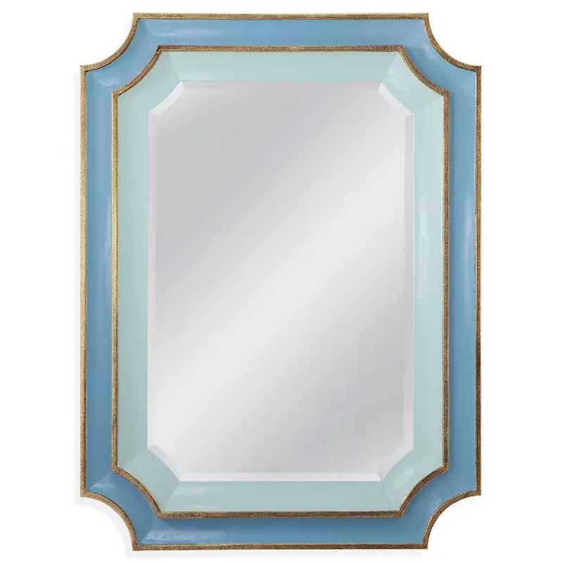 Зеркало Chiara Mirror Зеркало Голубой Светло-голубой Золотой Зеркало Chiara Mirror Зеркало Голубой Светло-голубой Золотой в Твери | Loft Concept