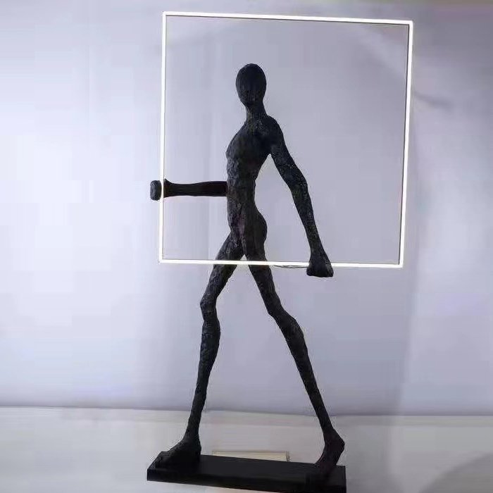 Торшер Man carries light square Черный Торшер Man carries light square Черный в Твери | Loft Concept