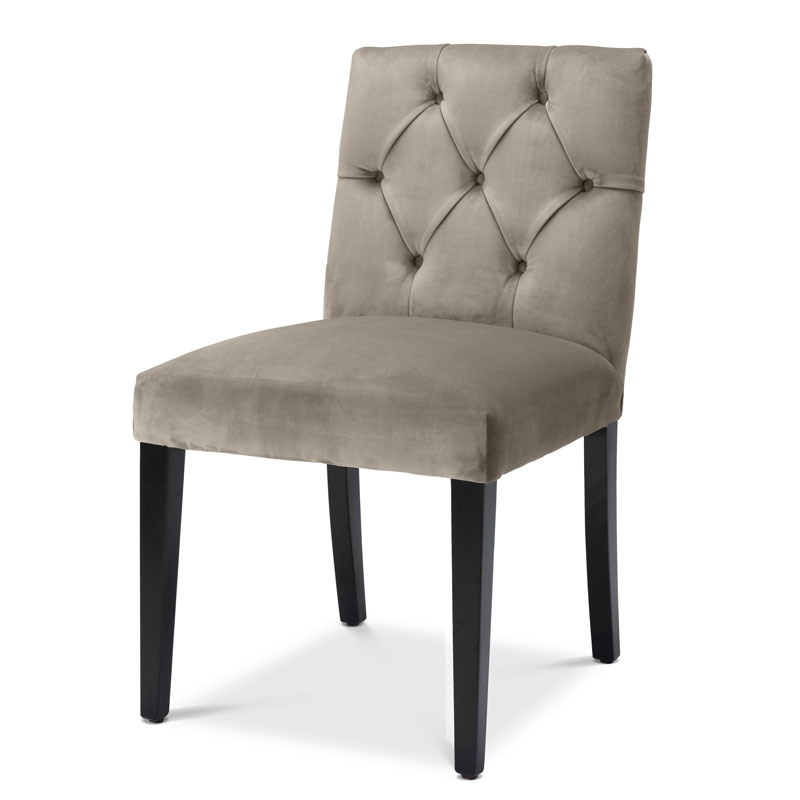 Стул Eichholtz DINING CHAIR ATENA Серый Черный Стул Eichholtz DINING CHAIR ATENA Серый Черный в Твери | Loft Concept