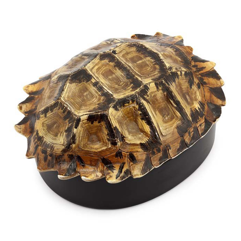 Шкатулка TURTLE BOX DECO Коричневый Черный Шкатулка TURTLE BOX DECO Коричневый Черный в Твери | Loft Concept