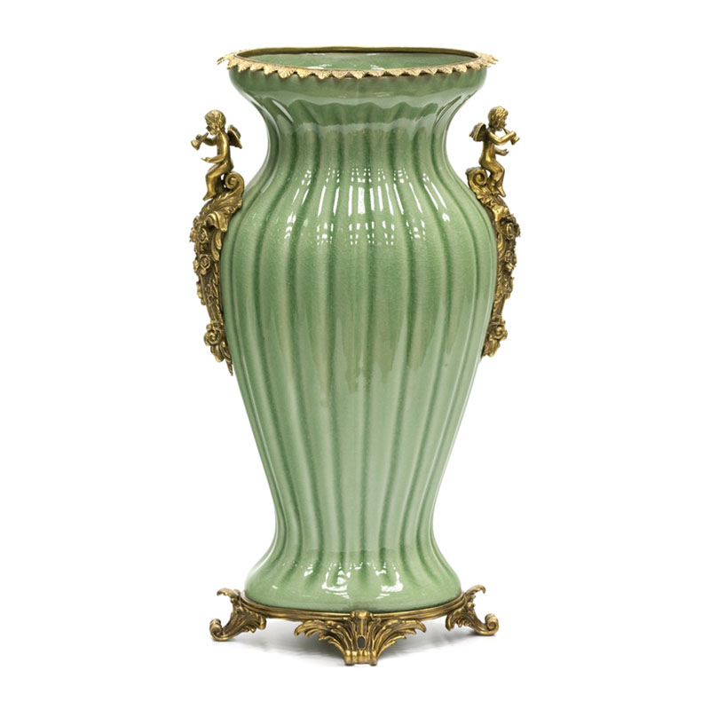 Ваза Bronze Angel Vase green Бронза Зеленый Ваза Bronze Angel Vase green Бронза Зеленый в Твери | Loft Concept