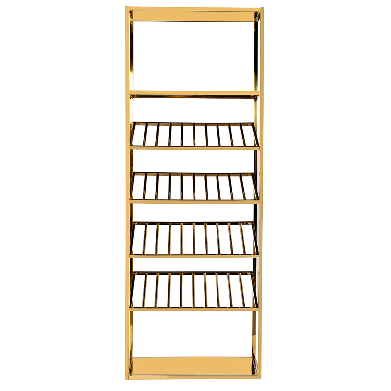 Стеллаж для хранения вина Raul Rack Gold Глянцевое золото Стеллаж для хранения вина Raul Rack Gold Глянцевое золото в Твери | Loft Concept