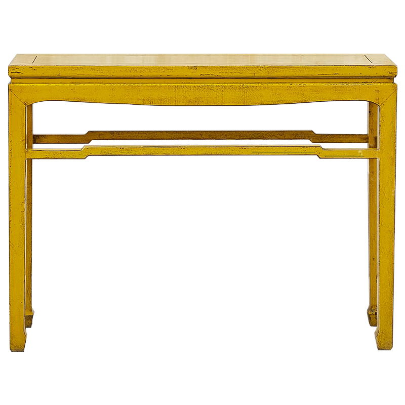 Консоль в китайском стиле из массива сосны Yellow Chinese Collection Console Желтый Консоль в китайском стиле из массива сосны Yellow Chinese Collection Console Желтый в Твери | Loft Concept