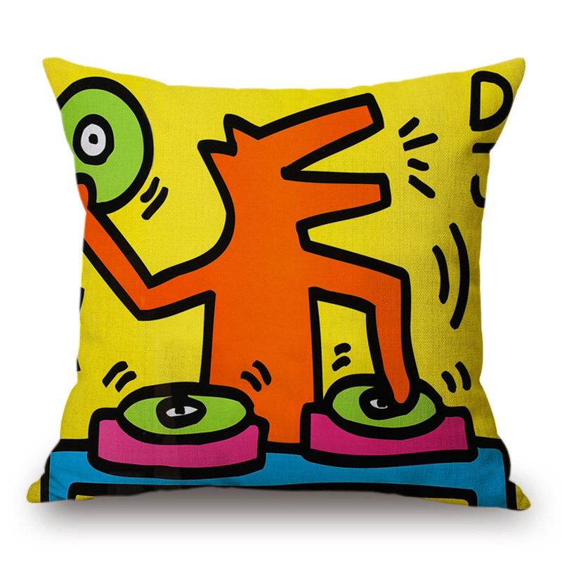 Подушка Keith Haring 3 Мульти Подушка Keith Haring 3 Мульти в Твери | Loft Concept