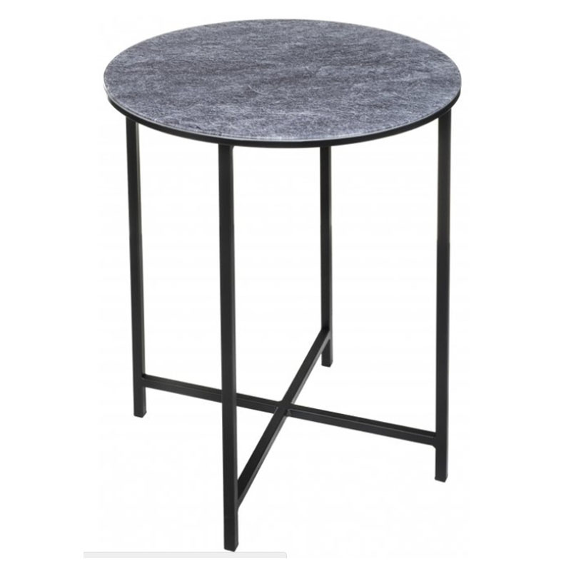 Приставной стол Zermatt Side Table round gray Серый (Gray) Приставной стол Zermatt Side Table round gray Серый (Gray) в Твери | Loft Concept