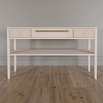 Дизайнерская Консоль с полкой и ящиком Primo Светлый дуб варинант исполнения - 1 | Loft Concept в Твери