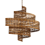 Люстра фактурная в виде спирали Enveloping Art варинант исполнения - 1 | Loft Concept в Твери