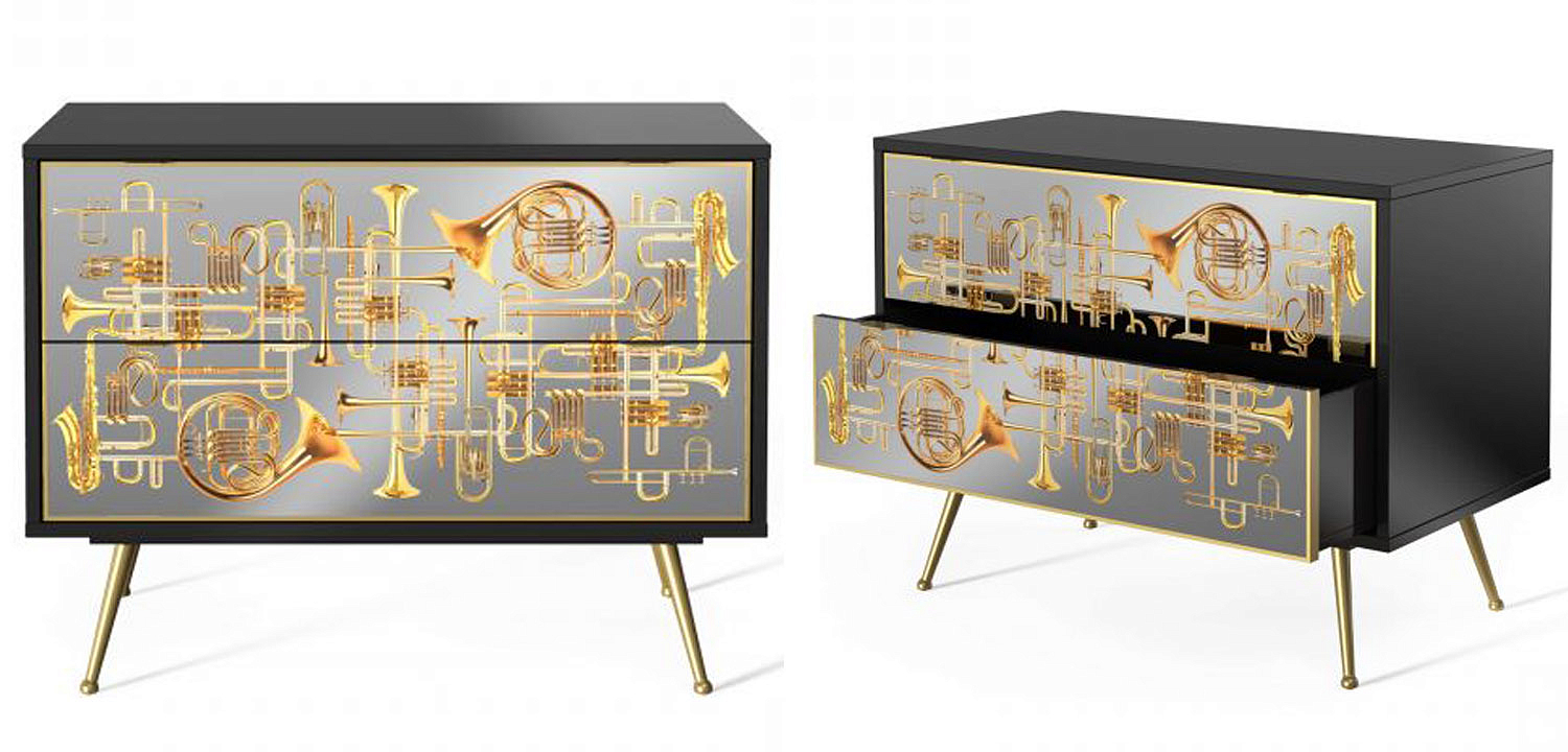 Комод Seletti Chest of Two Drawers Trumpets Комод Seletti Chest of Two Drawers Trumpets - Loft-Concept в Твери