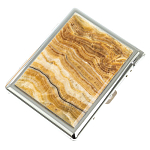 Портсигар с газовой зажигалкой из натурального камня Оникс Stone Cigarettes Cases варинант исполнения - 1 | Loft Concept в Твери