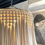 Люстра белая плетеная с кисточками Boho Tassel Chandelier варинант исполнения - 4 | Loft Concept в Твери
