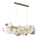 Люстра с белыми и золотистыми цветами G9 Dahlia Flowers Lamp варинант исполнения - 4 | Loft Concept в Твери